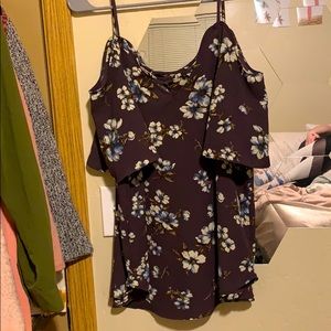 Off the shoulder floral blouse